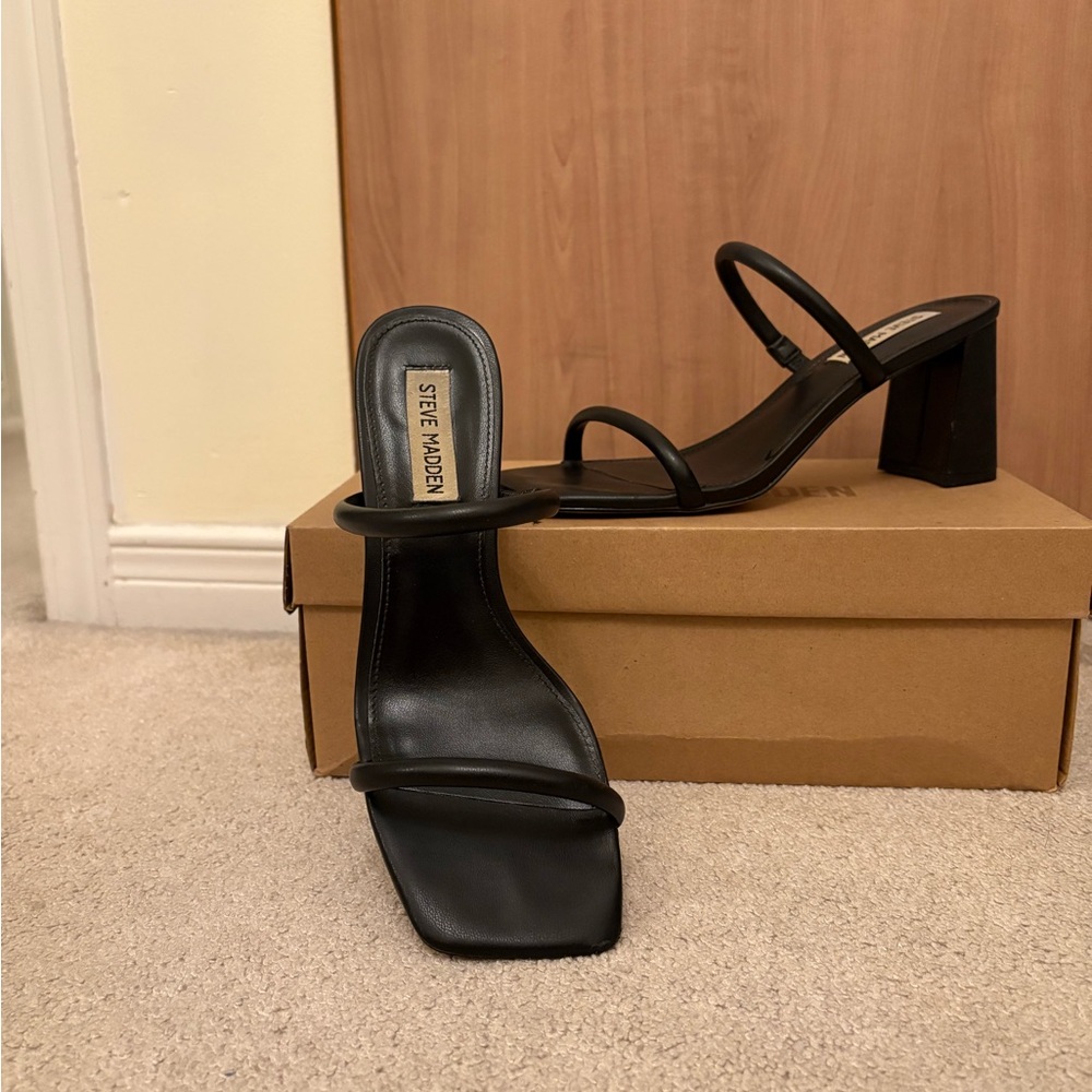 Steve Madden Black Women's Heeled Sandals